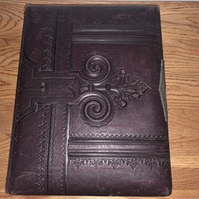 Antique Victorian Leather Photo Album Including CVk’s
