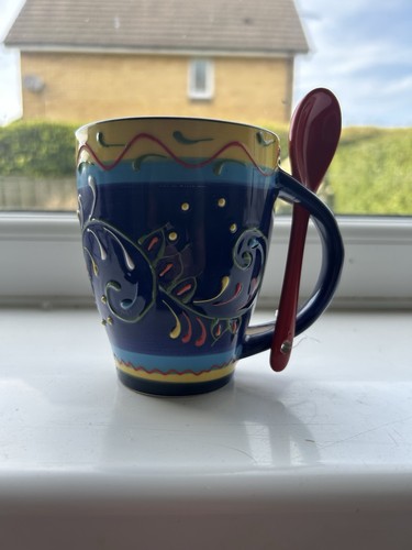 Spanish hand painted mug - hand,