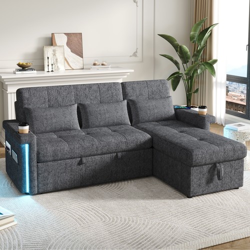 Shape corner sofa bed - bed, pull