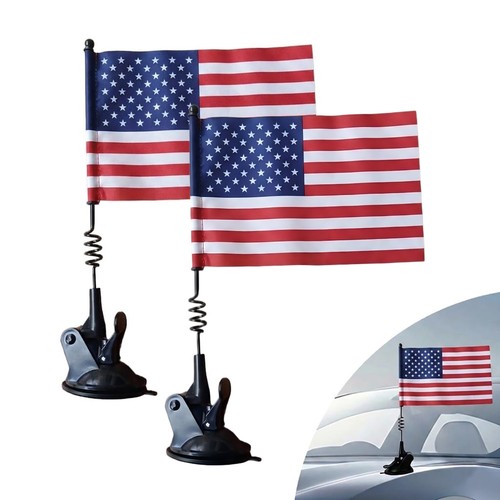 American car hood flag - car,