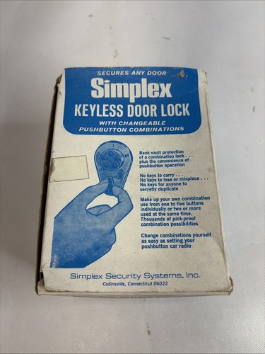 Simplex 916 mechanical keyless - simplex,
