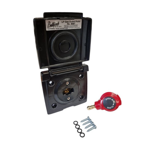 Bullfinch black gas lpg bbq - black,