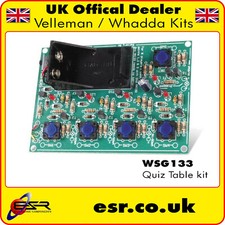 WSG133 Whadda Quiz Table Electronic Soldering Project Kit (Velleman MK133)
