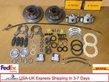 JEEP & WILLYS COMPLETE FRONT DISC BRAKE CONVERSION KIT-New Free Express shipping