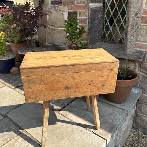 Vintage wooden storage box - storage,
