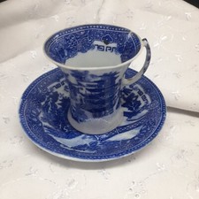 Vintage Willow Pattern Cup & Saucer