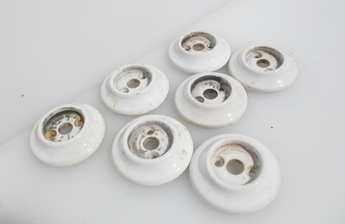 Vintage ceramic door knob - door, rose