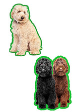 2 X LABRADOODLE AIR FRESHENERS
