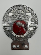 Vintage Chrome & Red Enamel