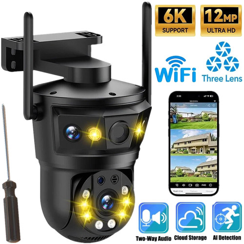 12mp triple lens camera - 6k, ip