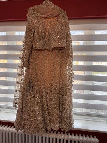 Anarkali suit champagne - suit, gold