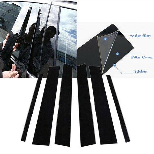 6pcs black door - door, posts