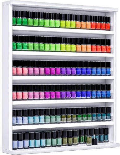Wood nail polish - rack, wall