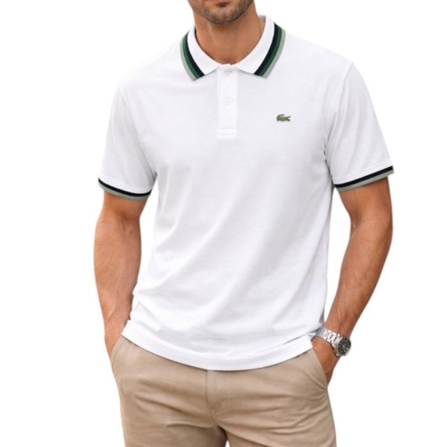 Lacoste white polo - lacoste, size
