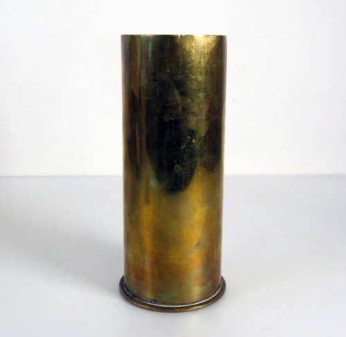 Vintage brass artillery shell - brass,