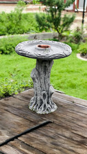 Latex and Fibreglass Mould Log Bird Bath