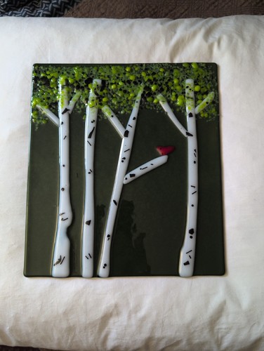 Fused glass wall - wall, art