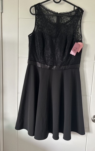 Vera mont black dress size - size, 16