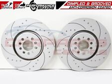 FOR VW GOLF MK4 R32 AUDI TT ROADSTER 3.2 FRONT DIMPLED GROOVED BRAKE DISCS 334mm