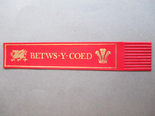 Leather BOOKMARK Betws Y Coed North Wales Welsh Dragon Dark Red Unused
