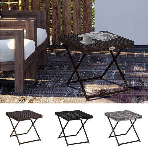 Folding square rattan coffee - folding,