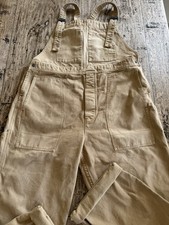 Nigel Cabourn Lybro Cotton Canvas Dungarees, Size M/L, Vintage Tan/Sand! 