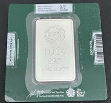 100g Silver Bar Bullion 0.999