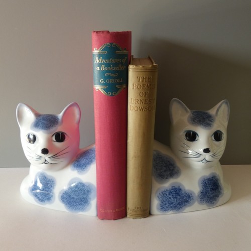 Pair vintage cat bookends - vintage,