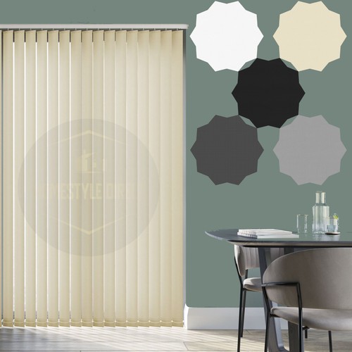 Plain vertical blind - plain, slats