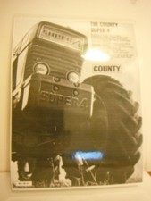 1966, COUNTY SUPER 4, VINTAGE TRACTOR ADVERT (LAMINATED PHOTOCOPY)