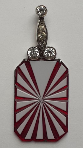 Art deco 935 silver - deco, red