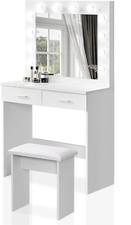 Dressing Table White, Vanity