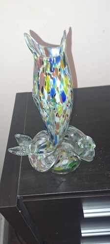 Murano glass fish ashtray - murano,