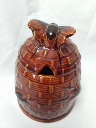 Vintage ceramic beehive honey - ceramic,