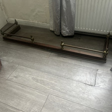 Antique Brass Copper Fire Kerb Fender With Guard Rail