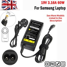 60W Adapter Charger For Samsung NP-R530 Np-rv510 Q330 R540 RV510 RV511 NP-R730**