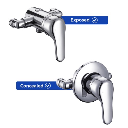 Chrome single lever - chrome, shower