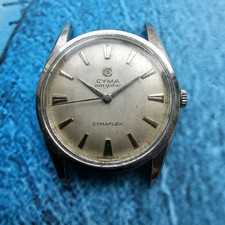 Vintage Cyma Navystar Cymaflex Hand-Winding Men's Wristwatch