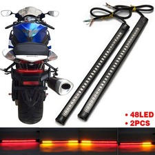 2X Motorcycle LED Turn Signal Light Running Bark Lamp Amber/Red Indicator Lamps