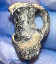 Ancient Roman Glass Jug Amulet
