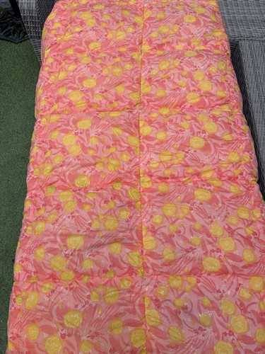 Vintage eiderdown duvet - vintage, peach