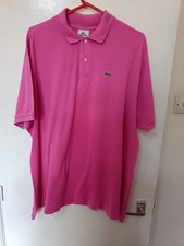 Men's Pink  Lacoste Polo Shirt