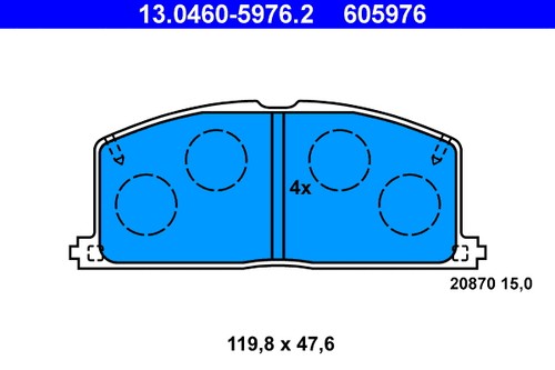 Front brake pad - set, disc