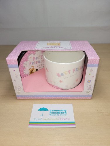 Boofle mug and coaster - and, set