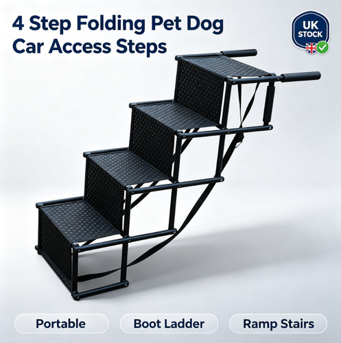Folding dog car steps - car, step