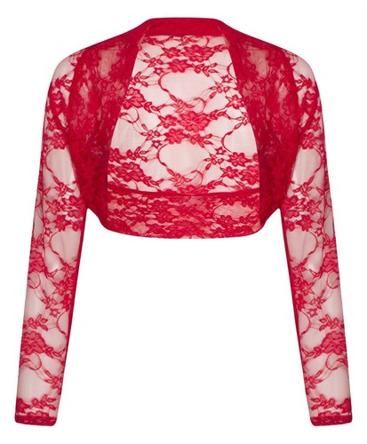 Womens cropped lace shrug - womens,