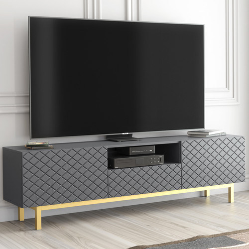 Stand unit cabinet grey - cabinet,