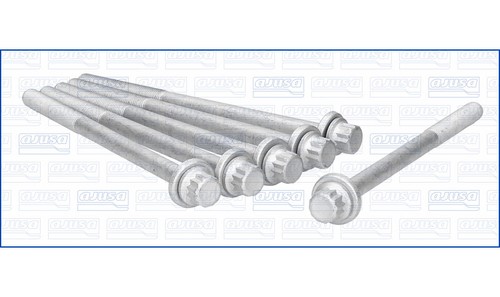 One cylinder head bolt set - head,