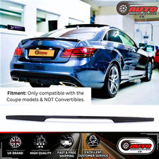 Mercedes E Class Coupe W207 C207 Rear Boot Spoiler Lip Wing Gloss Black 09-17