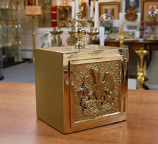 Pelican Tabernacle for Church Chapel, 11 1/2 ht. x 7 1/2 x 7 1/2" (#408) chalice